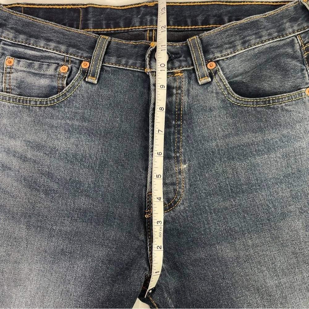 Levi's 501 Original Fit Medium Dark Wash Straight Leg Jeans W30 L32